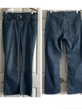 Riders by Lee Womens denim blue jeans mid - high Rise Fit Straight Leg Size 14